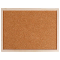 1 x RAW Customer Returns Cork board double-sided pin board made of cork natural cork with wooden frame memo board for home office caf photo wall 30 x 40 cm - RRP €13.39