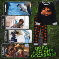 25 x Brand New Jurassic World Children s Boys Dinosaur Pajamas Black, 5-6 Years  - RRP €614.5