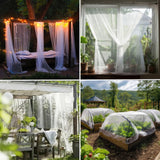 1 x RAW Customer Returns White Mosquito Net 3x3 or 3x6 Meters of Net Mosquito Net for Garden Roof, Terrace, Exterior and Window Fine Mesh Insect Protection Net - RRP €21.99