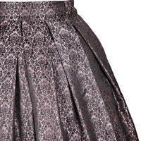 1 x RAW Customer Returns Kelliar ladies traditional skirt underskirts vintage knee-length skirts elegant Oktoberfest skirts with lace and embroidery pink size 36 - RRP €89.99