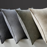 1 x RAW Customer Returns Topfinel 45x45 cushion cover grey set of 4 velvet gradient cushion covers cushion cover sofa cushion decorative cushion cover decoration for sofa bedroom living room balcony fluffy - RRP €29.99