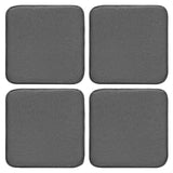 1 x RAW Customer Returns RACE LEAF Set of four 40.5x40.5cm Memory Foam Slow Rebound Seat Cushion Indoor Household Seat Cushion Waterproof Surface, Non-Slip Bottom Black Grey - RRP €33.98