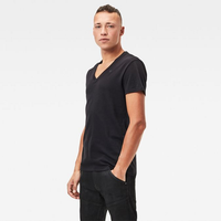 1 x Brand New G-Star RAW Base htr v t s\s 2-packsolid black - S - RRP €39.95