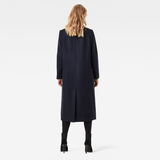 1 x Brand New G-Star RAW Captain wool coat wmnmazarine blue - S - RRP €329.95