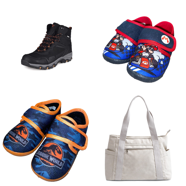 Brand New Job Lot Pallet - Hiking Boots, Kids Slippers & Trainers, Laptop & Travel Bags - 71 Items - RRP €6490.55