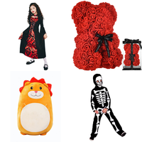 Brand New Job Lot Pallet - Childen Fancy Dress Costumes, Rose Teddy Bears, Toys & Party Decorations - 238 Items - RRP €4908.31