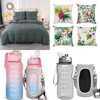 Brand New Job Lot Pallet - Bed Linen, Sports Bottles, Cushion Covers, Tree Skirts & Glas Jugs - 114 Items - RRP €2450.17