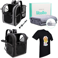 Brand New Job Lot Pallet - Expandable Pet Backpacks , Litollo Bamboo Weighted Blankets, - 49 Items - RRP €1679.35