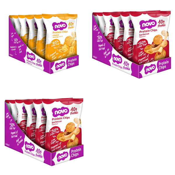 Brand New Job Lot Pallet - Novo Nutrition Protein Chips - 80 Items - RRP €1229.37