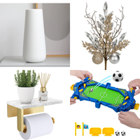 Brand New Pallet - Ceramic Vase, Toilet Paper Holder, Artificial Leaves & Football Table Games - 93 Items - RRP €1673.5