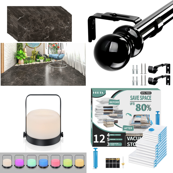 Brand New Pallet - Self Adhesive Kitchen Tiles, Rechargeable Outdoor Lamps, Art glue & more - 317 Items - RRP €7351.08