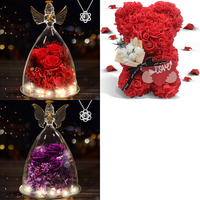 Brand New Pallet -Artificial flowers preserved roses gifts , Rose Bear - GIFTS -  80 Items - RRP €1944.64