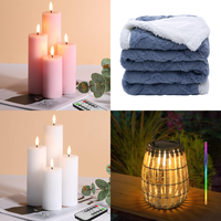 Brand New Pallet - Flameless LED candles, throw blankets & more  - 61 Items - RRP €1103.01