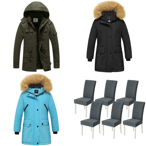 Brand New Pallet -  Jackets, MIULEE Chair Covers, Storage Box & more ... -  146 Items - RRP €2684.95