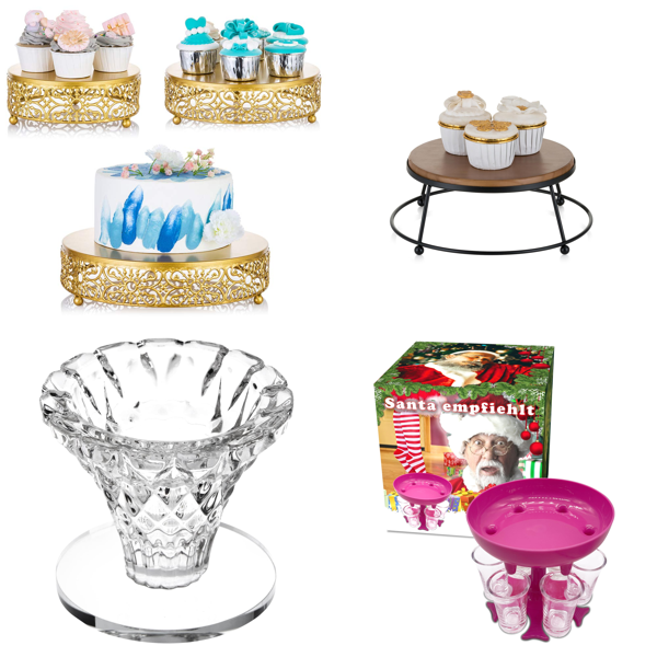 Brand New Pallet - Cake Stands, Candle Holders, Shot Glasses, Mugs & Toys - 146 Items - RRP €2048.08