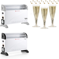 Brand New Pallet - Electric Convector Radiator &  champagne glasses plastic 20 pieces - 70 Items - RRP €1696.19