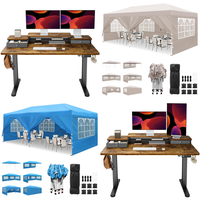 RAW Customer Returns Pallet -Desks, Folding Gazebos ,Curtain Rods, CPU coolers -  27 Items - RRP €2962.19