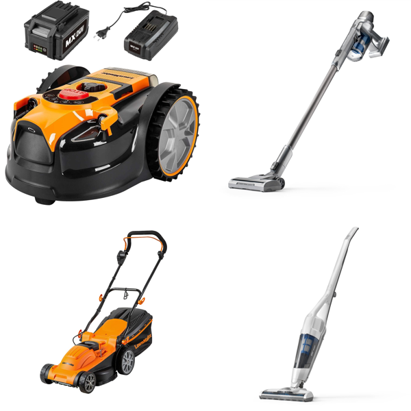 RAW Customer Returns Pallet -LawnMaster-  Lawn mowers ,Vacmaster  - Vacuum Cleaners &    8 Items - RRP €1361.91