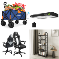 RAW Customer Returns Pallet - Kalrin Folding Gardening Cart, Gaming Chair, Cooker hood & more ... - 19 Items - RRP €1377.27