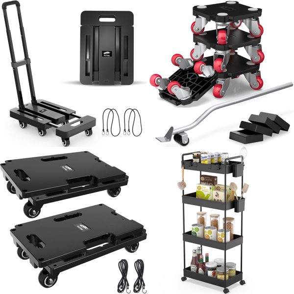 RAW Customer Returns Pallet -Ronlap platform trolleys,  Bedside Tables, Ronlap rolling kitchen trolleys & more ... -  82 Items - RRP €2086.78