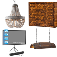 RAW Customer Returns Pallet - 	ALR Projection Screens, Retro  Hanging Lamps, Christmas Tree,  Cutting boards & more ... -  69 Items - RRP €3559.29