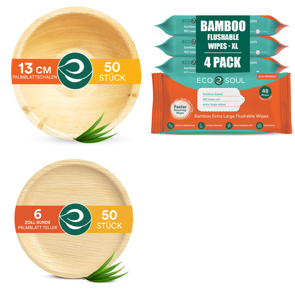 RAW Customer Returns Pallet -ECO SOUL Plates  & Wipes -  76 Items - RRP €1623.24