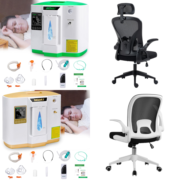 RAW Customer Returns Pallet - DEDAKJ Oxygen Concentrator, Ahua Office Chair, DOVAMAN 2400W Electric Chainsaw, BADENBURG  Wireless Headphones, more -  185 Items - RRP €8549.67