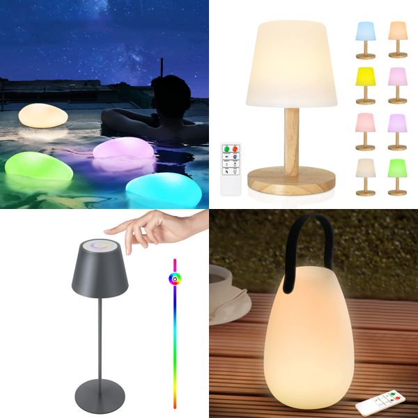 RAW Customer Returns Pallet - FUYO Lamps LED,  solar lamps for outdoors and more -  99 Items - RRP €2929.61