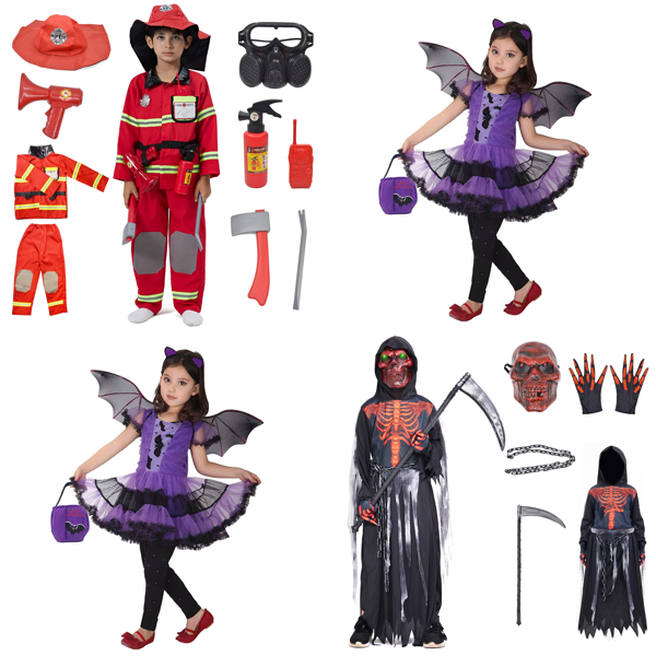 RAW Customer Returns Pallet - Girls and boys Halloween Costumes - 88 Items - RRP €1917.12