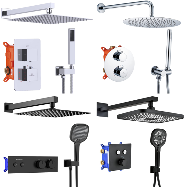 RAW Customer Returns Pallet -HOMELODY rain showers  & kitchen faucets -  36 Items - RRP €6159.64