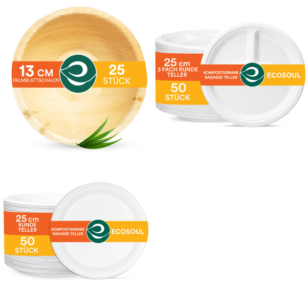 RAW Customer Returns Pallet - ECO SOUL  Plates - 188 Items - RRP €2452.12