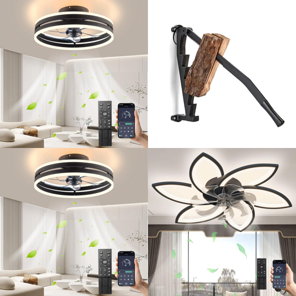 RAW Customer Returns Pallet - Quiet ceiling fans with lightings , Manual Log Splitters Wal - 26 Items - RRP €2359.91