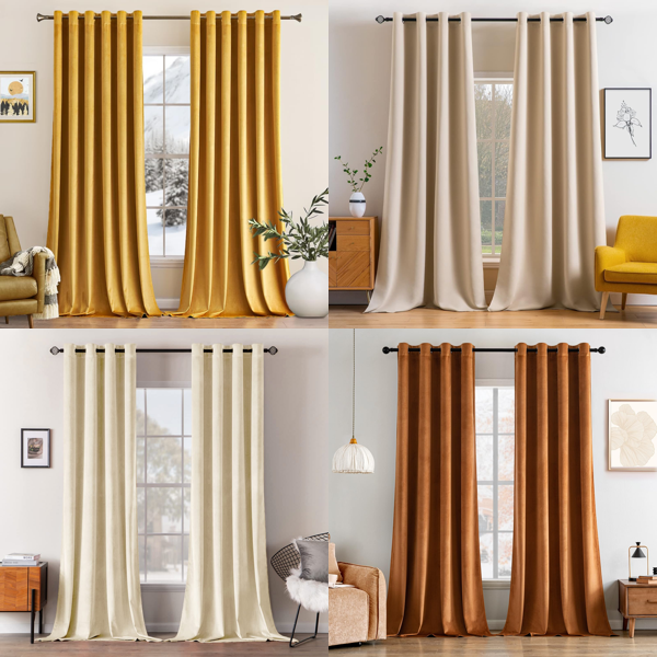 RAW Customer Returns Pallet - MIULEE Curtains - 99 Items - RRP €2752.57