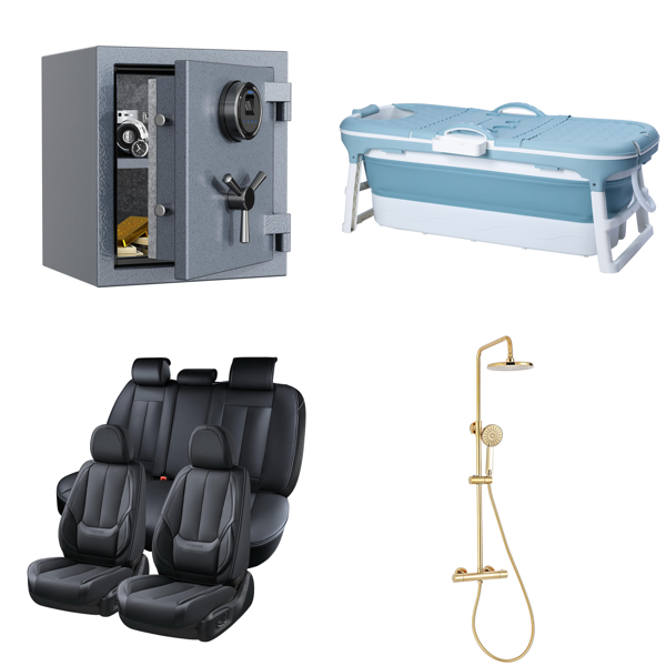 RAW Customer Returns Pallet - RPNB Safe , Schw nlein Foldable Bathtub, Curtain Rod & more ...-   29 Items - RRP €1900.83