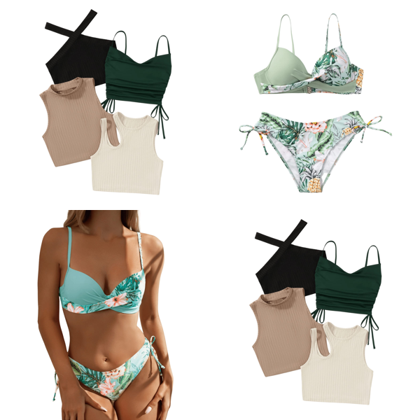 RAW Customer Returns Pallet - GORGLITTER  Swimsuits , Crop Tops & more ...-   176 Items - RRP €6167.43