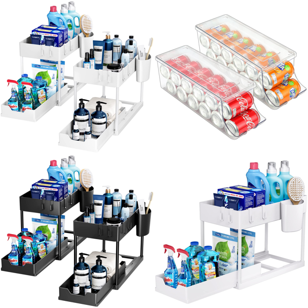 RAW Customer Returns Pallet - Holder Refrigerator Organizers, Puricon Under Sink Shelfs - 46 Items - RRP €801.07