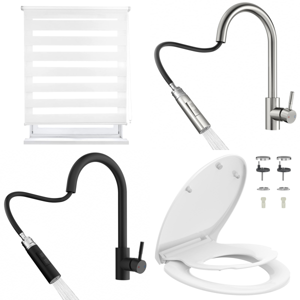 RAW Customer Returns Pallet -Kitchen Faucets , Picture frames  & more ...-   112 Items - RRP €3489.11