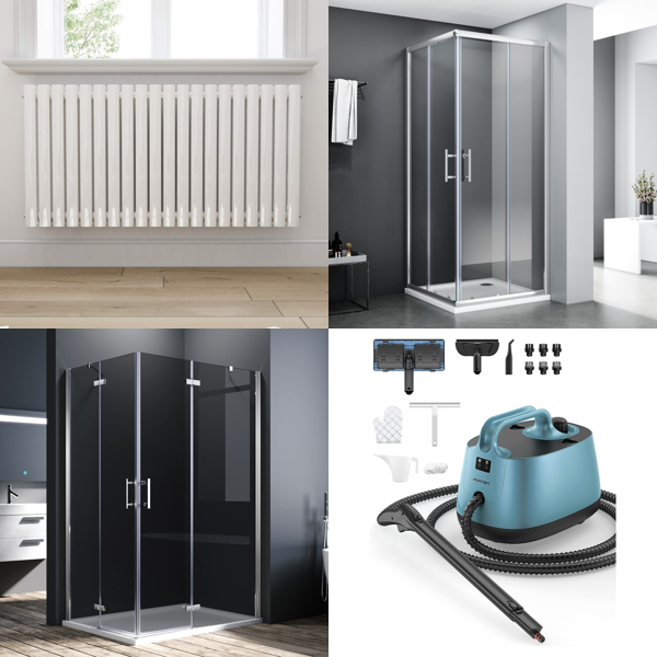 RAW Customer Returns Pallet -  Shower cubicles, Air fryers & more ... -  22 Items - RRP €2178.08