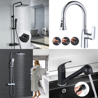 RAW Customer Returns Job Lot Pallet - Shower Sets, Kitchen & Bathroom Faucets - 15 Items - RRP €1148.78