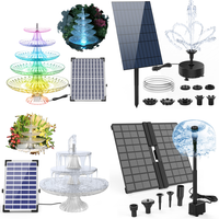 RAW Customer Returns Job Lot Pallet -AISITIN Solar Fountains -   246 Items - RRP €6293.73