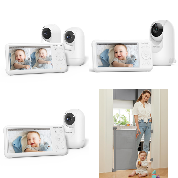 RAW Customer Returns Job Lot Pallet - momcozy Baby Monitors & Stair Gates - 31 Items - RRP €2758.05