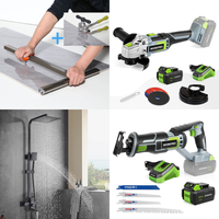 RAW Customer Returns Job Lot Pallet - Tile Cutters, Angle Grinder, Saber Saw, Hedge Shears, Bathroom Faucets, Drill Driver, Nail Gun, Outdoor Flooring - 44 Items - RRP €3115.81