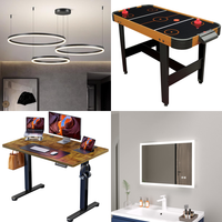 RAW Customer Returns Job Lot Pallet - LED Pendant Lights, Standing Desk, Air Hockey Table, LED Mirrors, Shoe Racks - 19 Items - RRP €1779.8