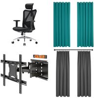 RAW Customer Returns Job Lot Pallet - Office Chairs, TV Wall Mounts, Curtains, Tablecloths - 69 Items - RRP €2971.27