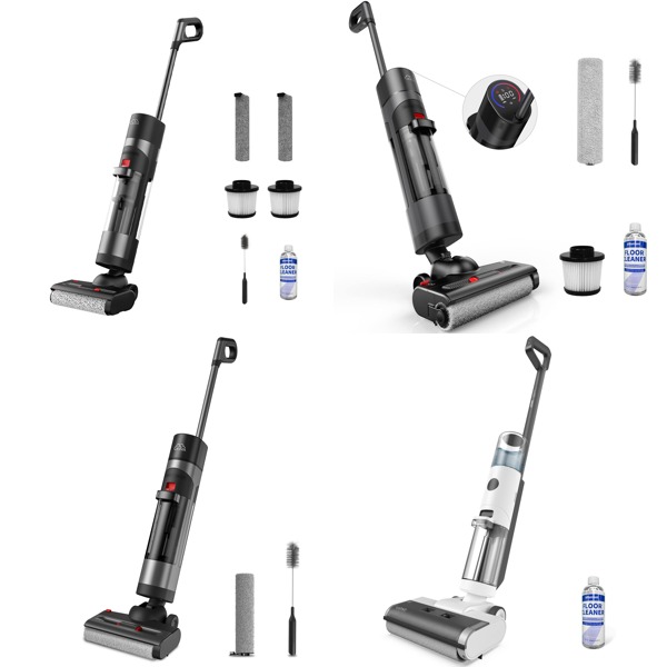 RAW Customer Returns Job Lot Pallet - Vacuum Cleaners, Sofa Covers, Chair Leg Caps, Dry Brushes - 83 Items - RRP €5471.22