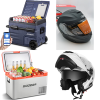 RAW Customer Returns Job Lot Pallet - Cool Boxes & Motorcycle Helmets - 19 Items - RRP €2468.32