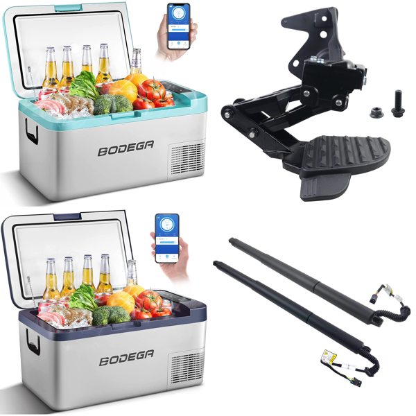 RAW Customer Returns Job Lot Pallet - Electric Portable Fridge, Rear Pedal Bed Step, Air Diesel Camper Heater, Curved LED Bar, Wheel Bearing Puller Set - 17 Items - RRP €1931.78