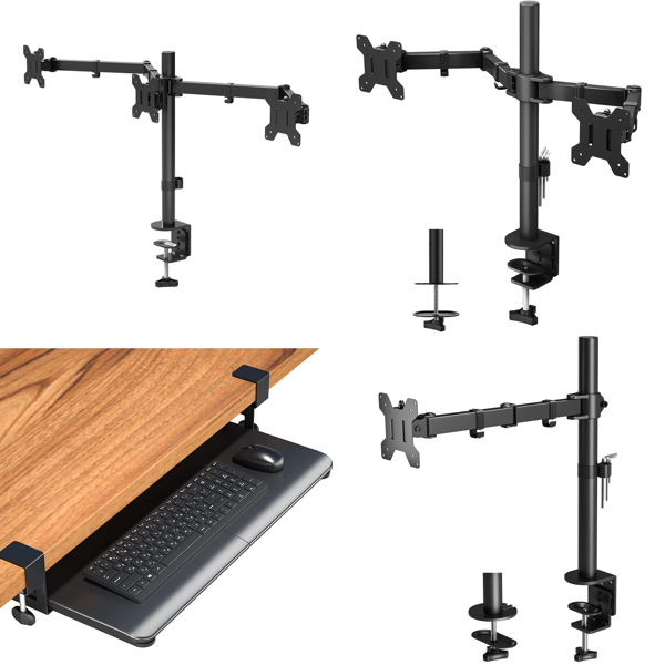 RAW Customer Returns Job Lot Pallet - Keyboard Trays & Monitor Stands - 140 Items - RRP €5194.71