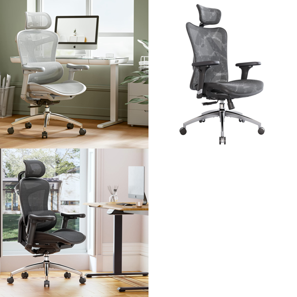 RAW Customer Returns Job Lot Pallet - SIHOO Ergonomic Office Chairs - 6 Items - RRP €1809.94