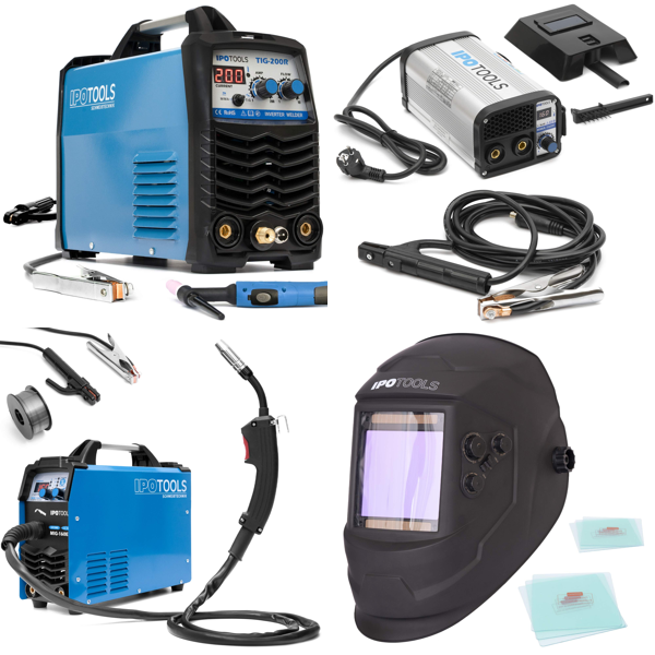 RAW Customer Returns Job Lot Pallet - Welding Machines, Welding Helmets, Paint Spray Guns & Pressure Reducers - 22 Items - RRP €1804.78